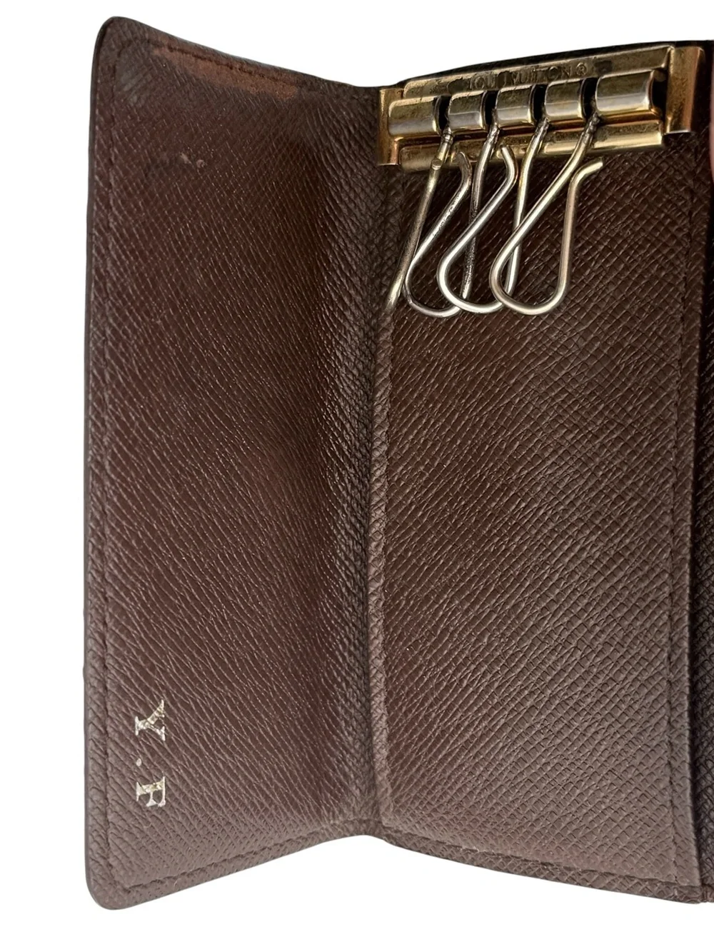 Louis Vuitton Damier Ebene 4-Key Holder Multicles Wallet COA